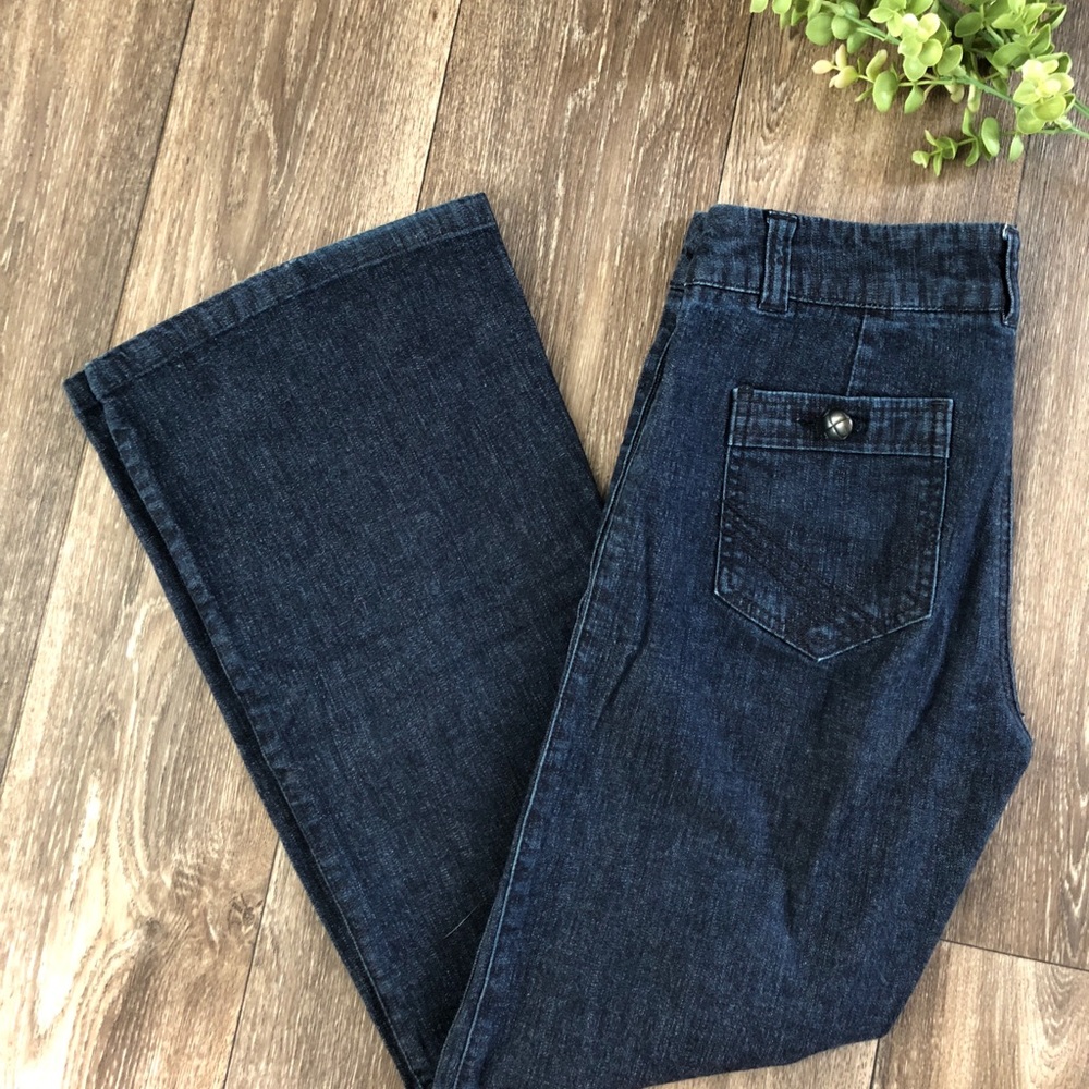 Dark wash High Waisted flare jeans